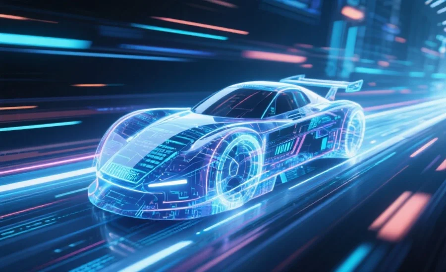 极速赛车数字艺术